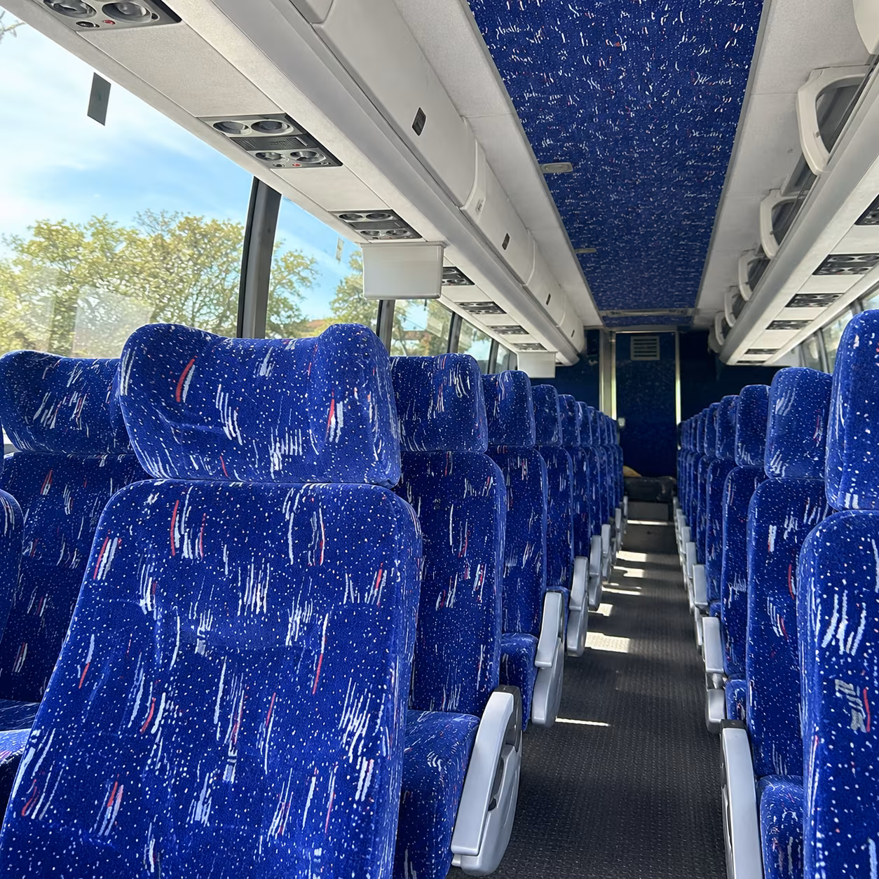 san francisco charter bus services interior